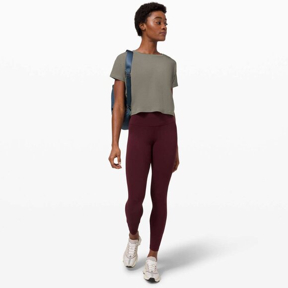 lululemon Grey Sage Cates Tee size 6 - Picture 3 of 11